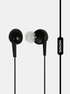 Koss KEB6i wired in-ear earbuds with inline microphone and 3.5mm audio plug in black