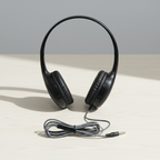 Califone KH-08T On-Ear Headset with In-Line Microphone – 3.5mm Classroom Headphones