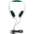 Califone KH-12 white pre-K on-ear headphones for young students and classroom use