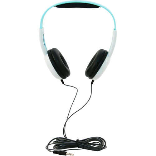 Califone KH-12 white pre-K on-ear headphones for young students and classroom use