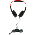 Califone KH-12V black pre-K on-ear headphones with volume control for classroom use