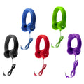 HamiltonBuhl Flex-Phones foam headphones color pack with blue, black, red, green, and purple