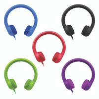 Thumbnail for HamiltonBuhl Flex-Phones Virtually Indestructible Foam Headphones – Color Pack (Blue, Black, Red, Green, Purple)