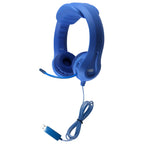 HamiltonBuhl Flex-Phones durable blue headphones for classroom listening, 42 pack