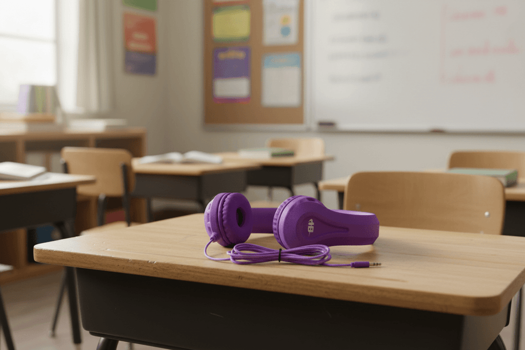 HamiltonBuhl Flex-Phones Headphones – Purple – 42 Pack