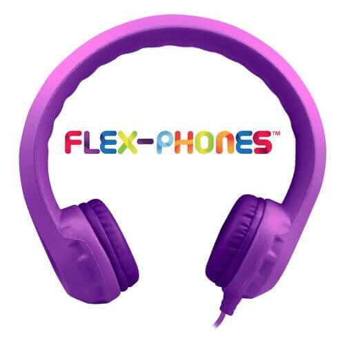 HamiltonBuhl Flex-Phones headphones 42 pack purple flexible school headphones with soft foam padding for long lasting comfort
