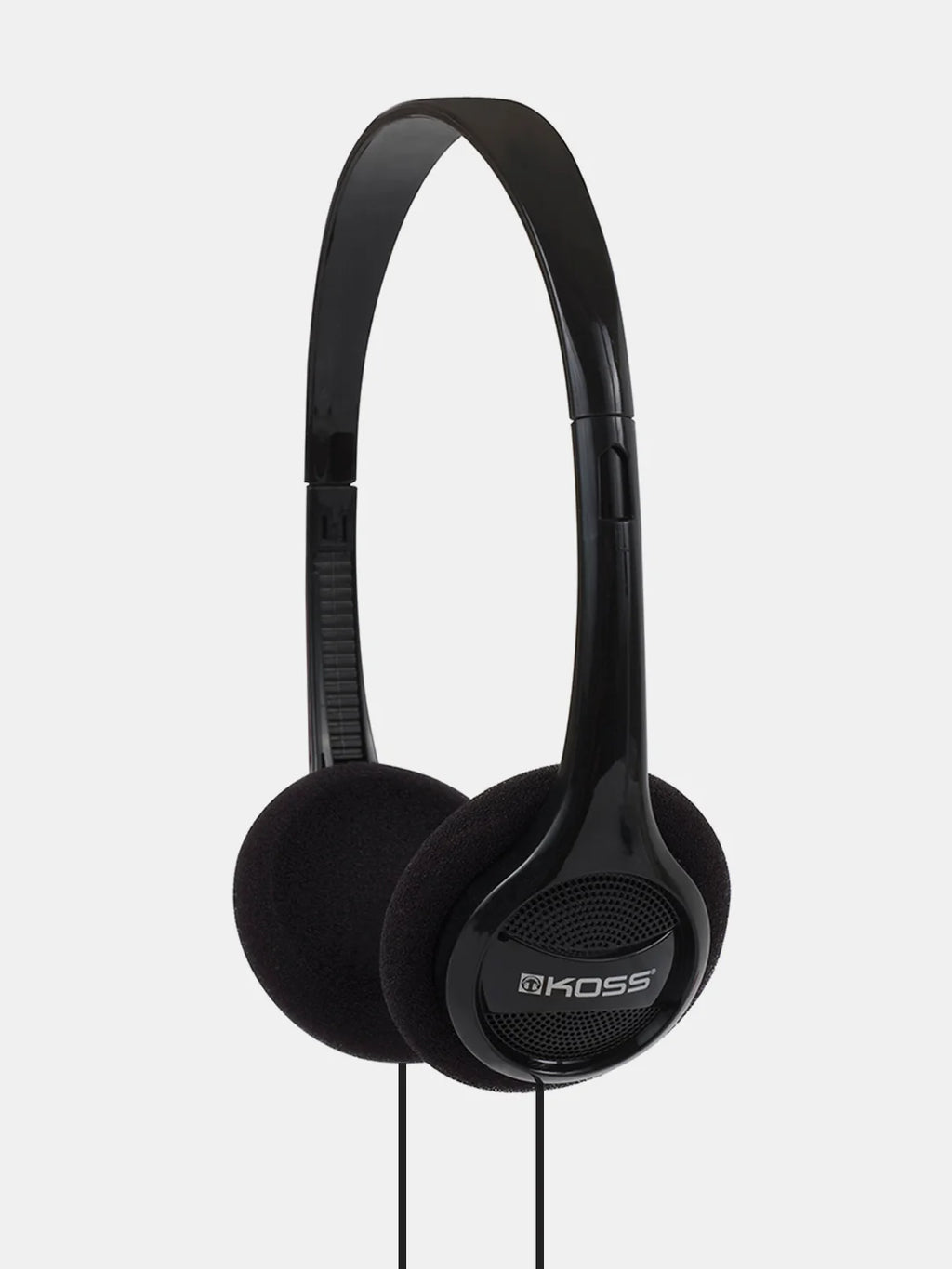 Koss KPH7 black on-ear stereo headphones with lightweight adjustable headband