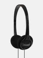 Koss KPH7 black on-ear stereo headphones with lightweight adjustable headband