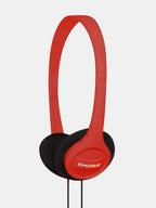 Koss KPH7 red on-ear stereo headphones with lightweight adjustable headband