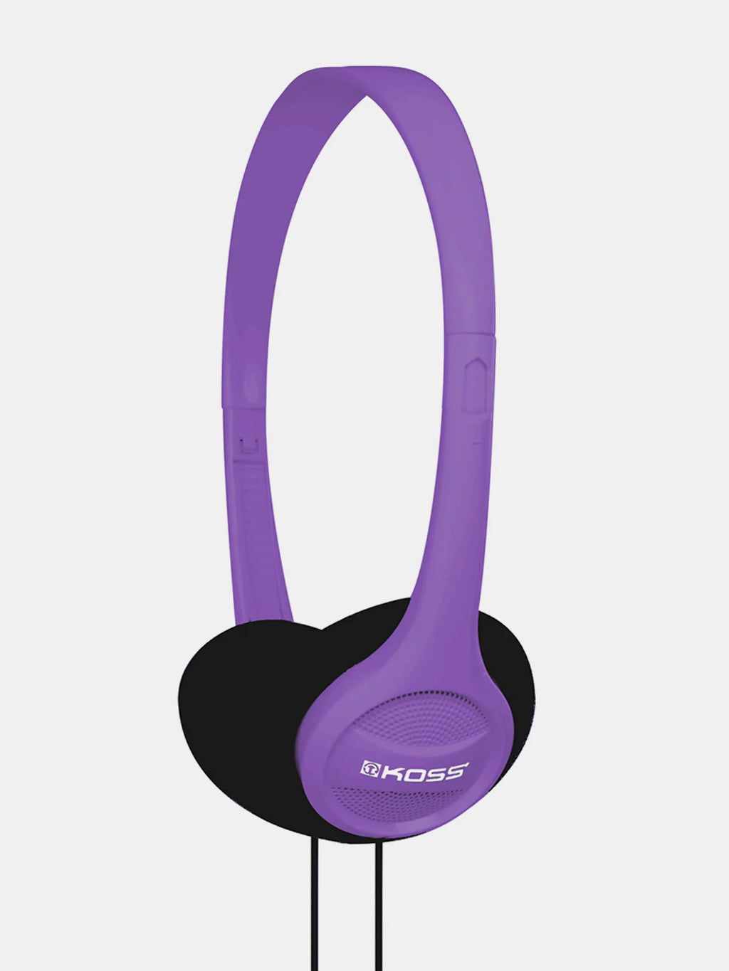 Koss KPH7 purple on-ear stereo headphones with lightweight adjustable headband