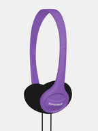Koss KPH7 purple on-ear stereo headphones with lightweight adjustable headband
