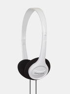 Koss KPH7 white on-ear stereo headphones with lightweight adjustable headband