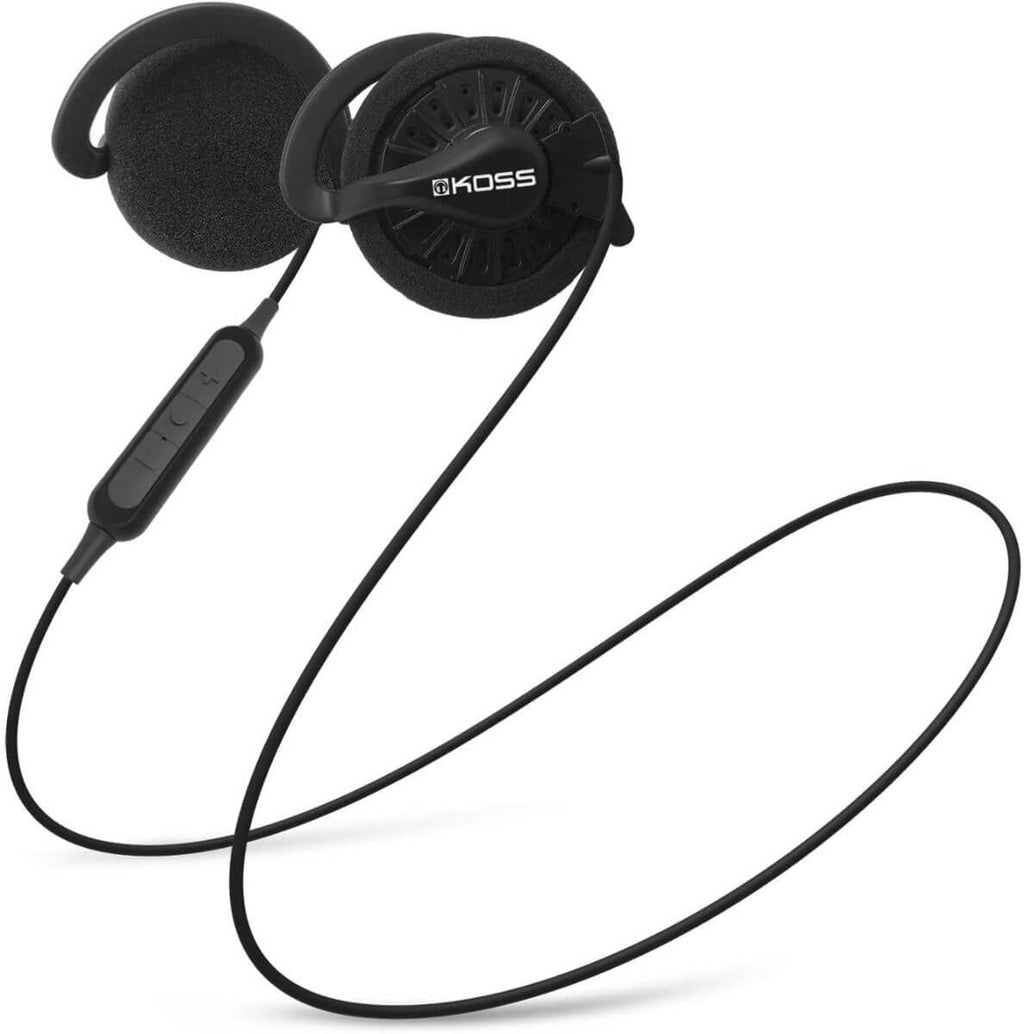 Koss KSC35 wireless clip-on headphones with lightweight ear hook design