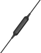 Close-up of inline volume control on Koss KSC35 wireless clip-on headphones