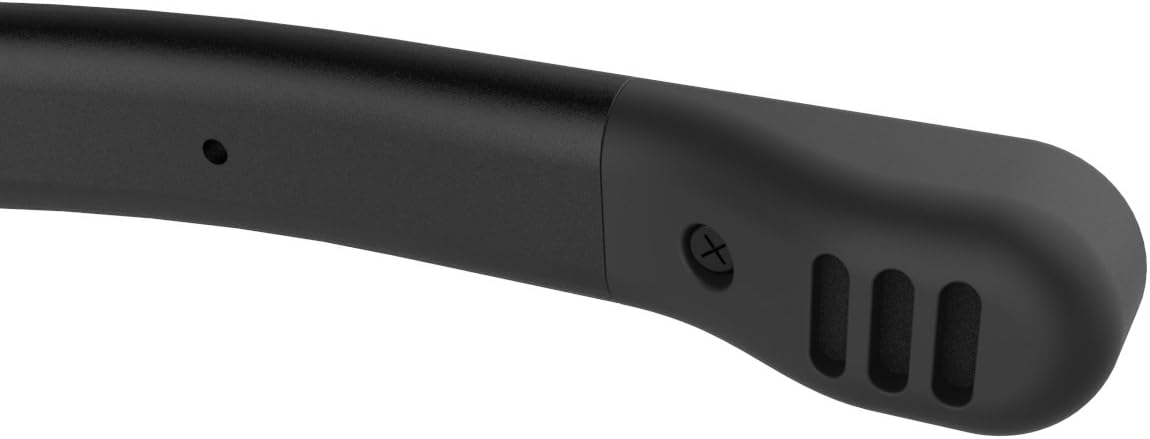 Close-up of Koss CS200-USB headset earcup, showcasing design for comfort and clarity. Ideal for school communication.