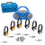 Centro de escucha de 6 estaciones con AudioAce™ Boombox, (3) Primo™ Tiger y (3) auriculares Panda, caja de conexión y estuche de transporte
