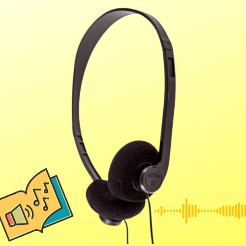 Disposable on-ear headphones ideal for educational use, perfect for bulk school headphone packs.
