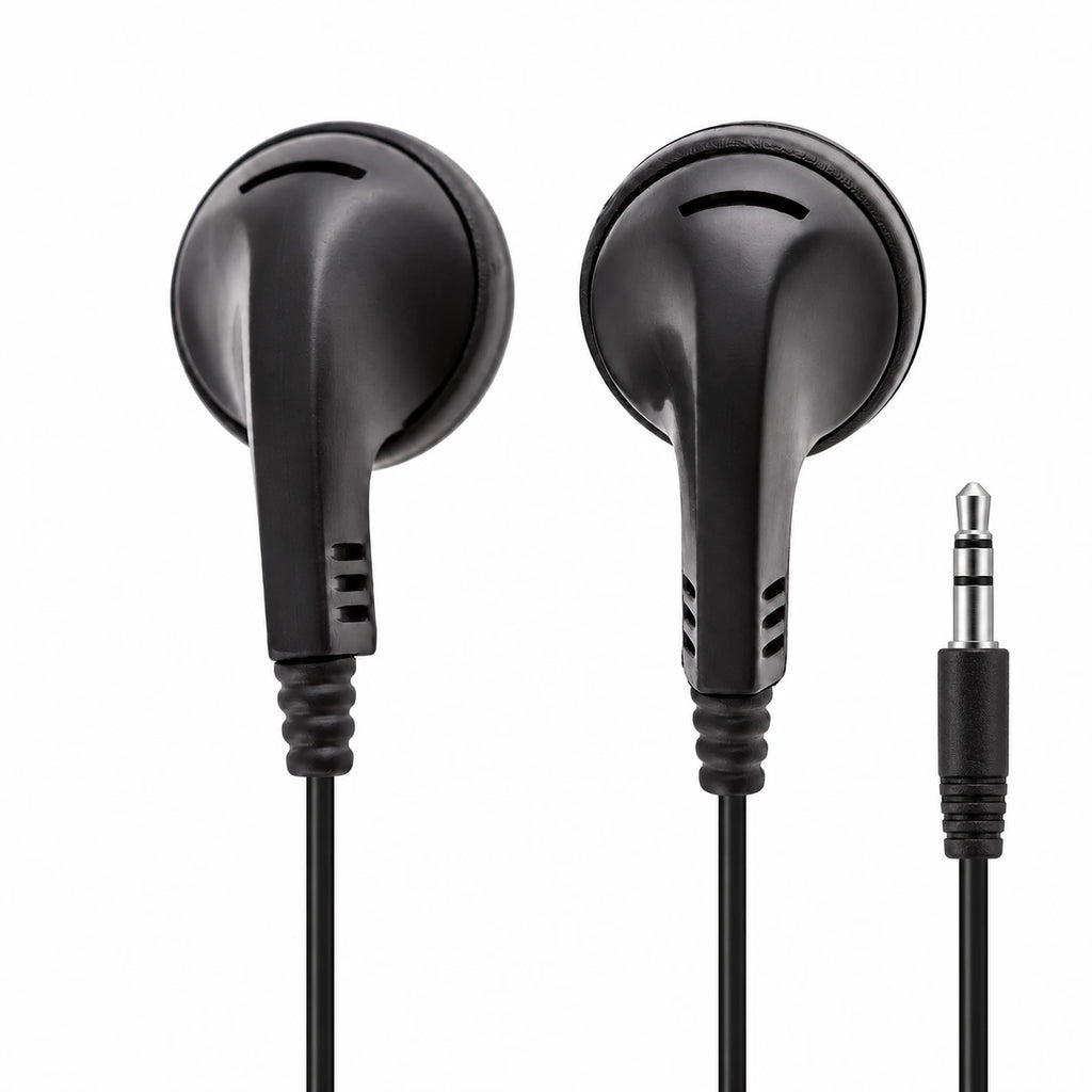 LH-120 Earbuds with white background