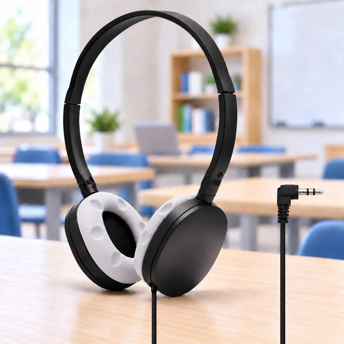 School Headphone with Soft Grey Earcup LH-55