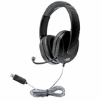 HamiltonBuhl MACH-2 deluxe multimedia headsets with reinforced gooseneck mic, 40 pack