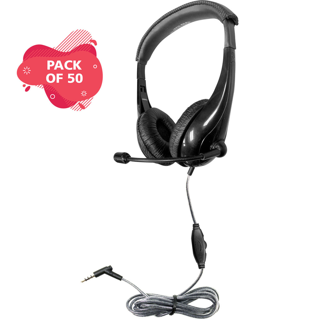 HamiltonBuhl Motiv8 TRRS Classroom Headset - 50 Master Pack