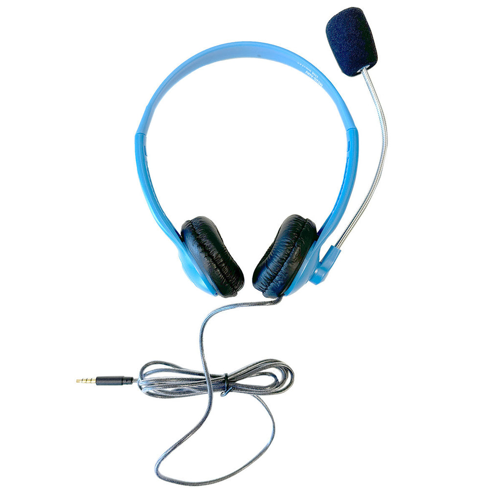 HamiltonBuhl personal-sized headset with steel-reinforced gooseneck microphone and TRRS plug