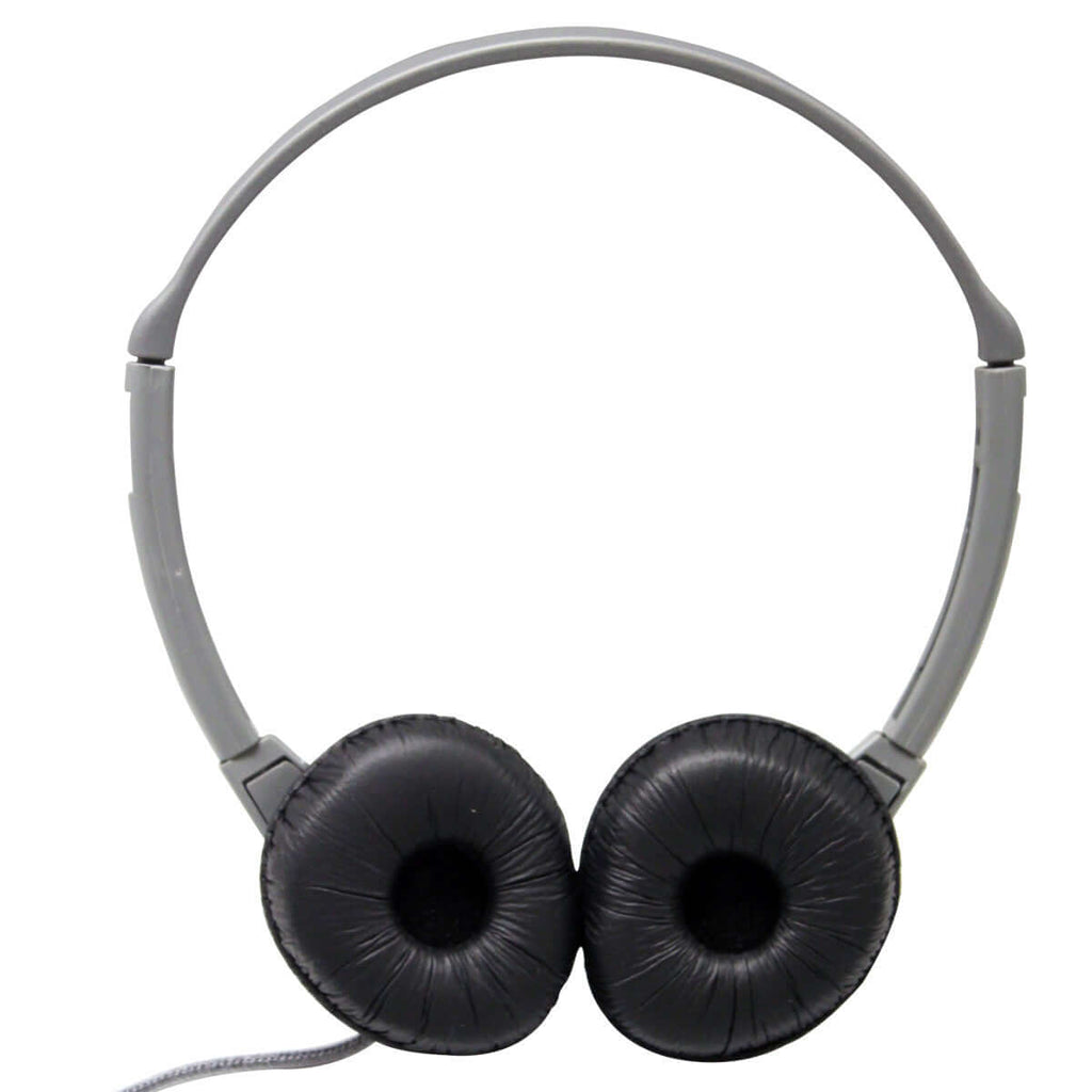 leatherette ear cushions of HamiltonBuhl SchoolMate personal-sized headphones 