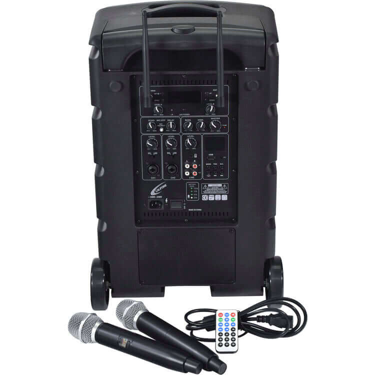 Califone portable PA system with Bluetooth wireless audio and microphone support
