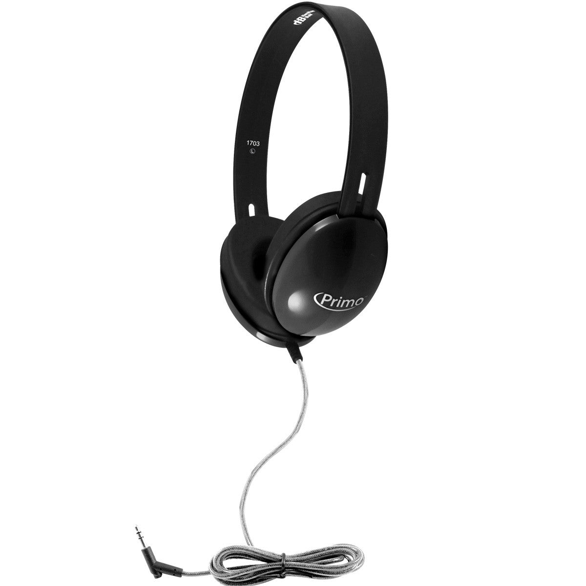 HamiltonBuhl Primo Stereo Headphones  Black 100 Pack