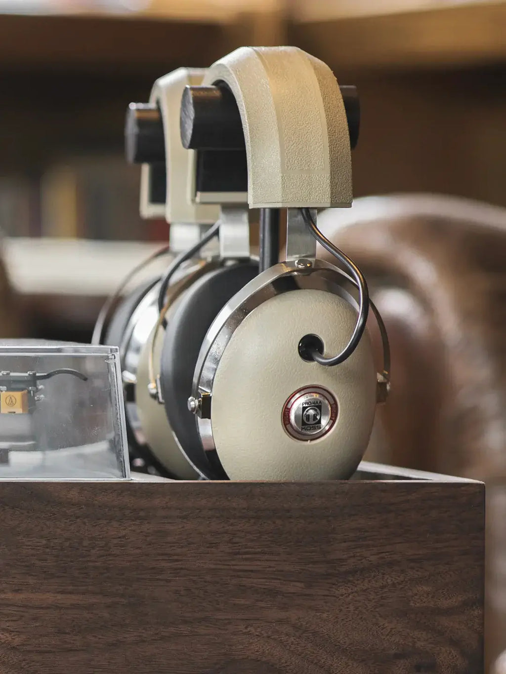Koss PRO4AA studio headphones with over-ear design for accurate audio monitoring