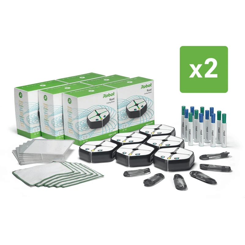 iRobot Root coding robot technology pack with 12 robots for classroom STEM and coding learning