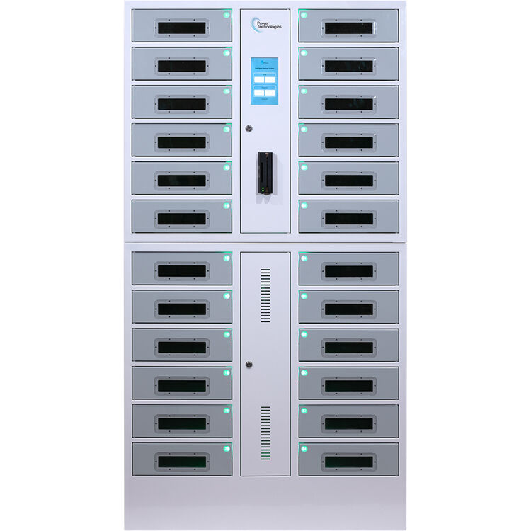 POWRT SCLocker24 24-device secure charging locker with locking compartments