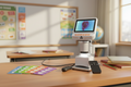 HamiltonBuhl ScoutPro Microscope with 4” Built-In Monitor and Specimen Slides