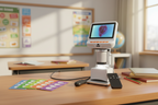HamiltonBuhl ScoutPro Microscope with 4” Built-In Monitor and Specimen Slides