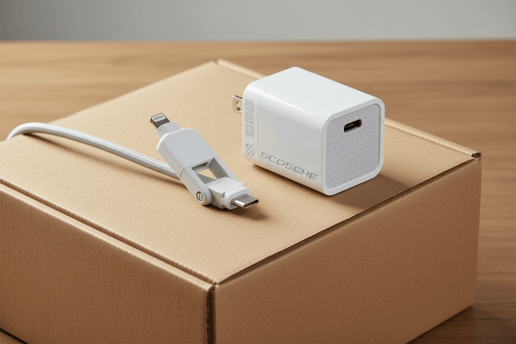 Scosche PowerVolt 30W USB-C Fast Wall Charger Bundle