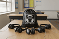 HamiltonBuhl Sack-O-Phones 5 Pack Primo Stereo Headphones - Black