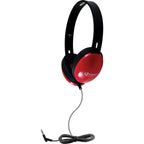 HamiltonBuhl Sack-O-Phones with 4 Red Primo Headphones & 3.5mm Jackbox