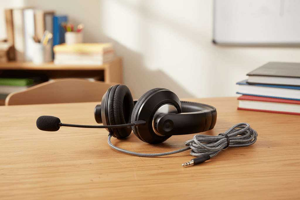 Smart-Trek Deluxe Stereo Headphone with In-Line Volume Control and 3.5mm TRS Plug - 50 Pack