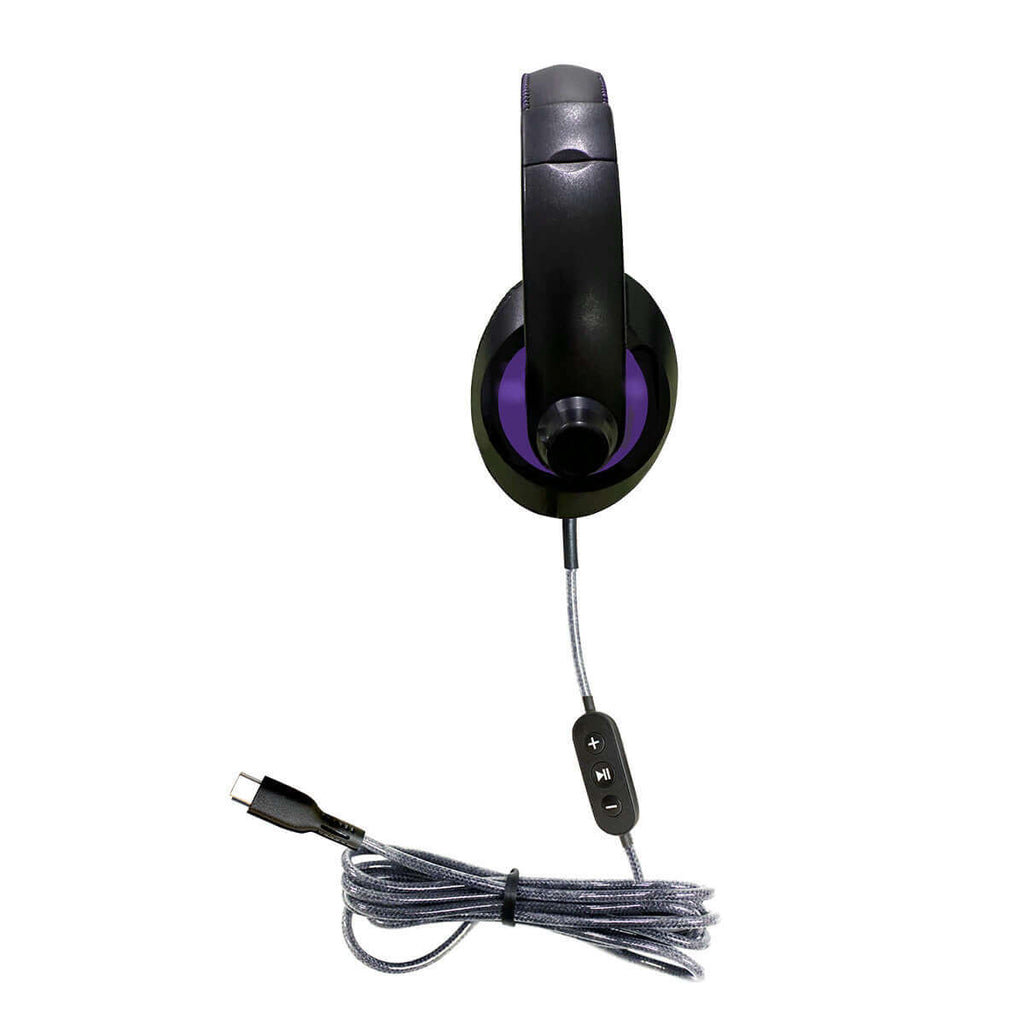 HamiltonBuhl Smart-Trek Deluxe Stereo Headphones – USB-C with In-Line Volume Control