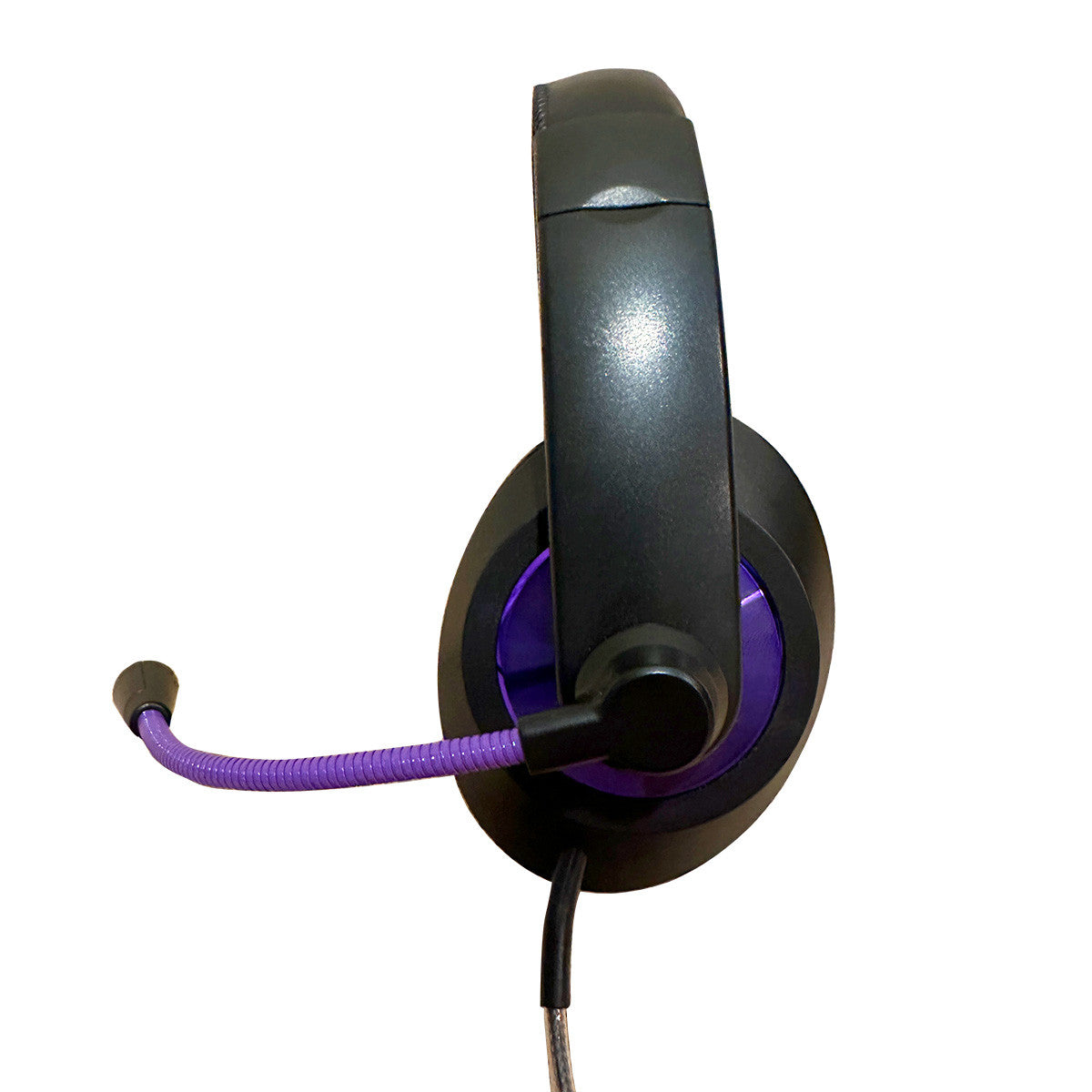 Smart-Trek Deluxe USB-C Plug Stereo Headset with In-Line Volume Control and Metallic Purple Accents 50 Pack