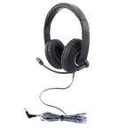 Smart-Trek Mini headset with steel-reinforced gooseneck microphone and 3.5mm TRRS plug