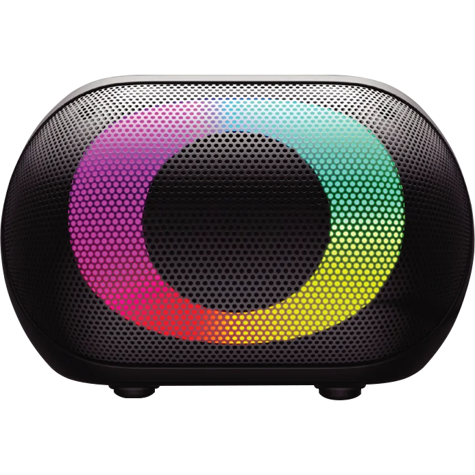 SWAY Halo LED Bluetooth speaker portable wireless speaker with colorful LED lighting and compact design for everyday listening