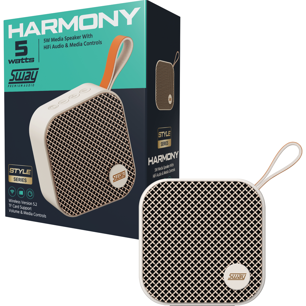 SWAY Harmony Bluetooth speaker portable wireless speaker with balanced sound and sleek design for everyday listening
