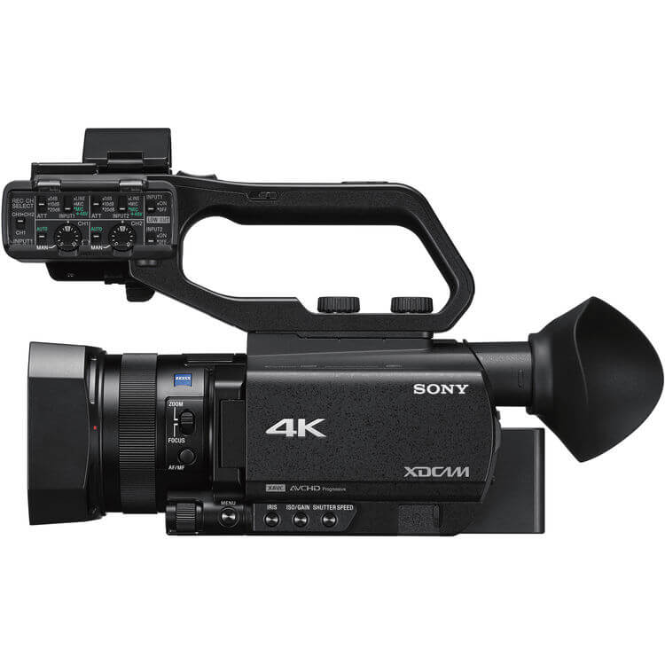 Sony PXW-Z90V 4K video camcorder with Zeiss 12x optical zoom lens