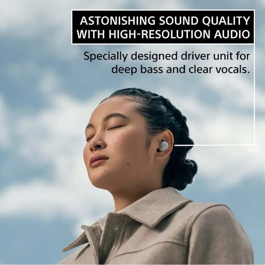 Sony WF-1000XM true wireless earbuds with high-resolution sound and advanced audio processing