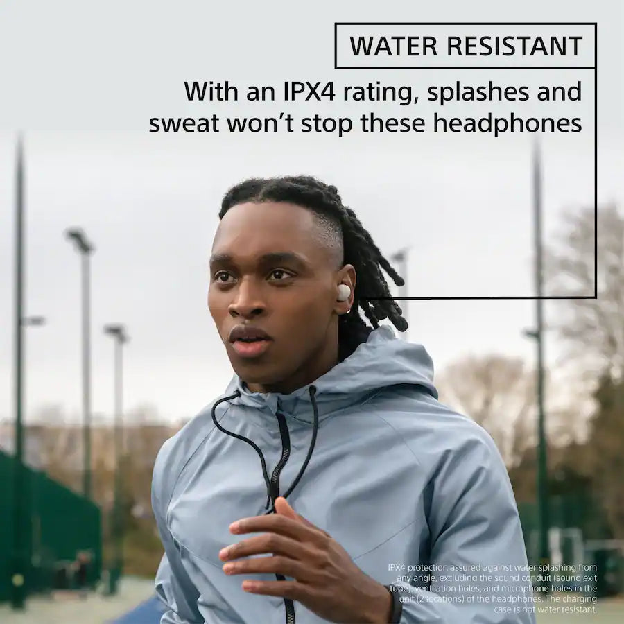 Sony WF-1000XM5 water-resistant true wireless earbuds with IPX4 rating