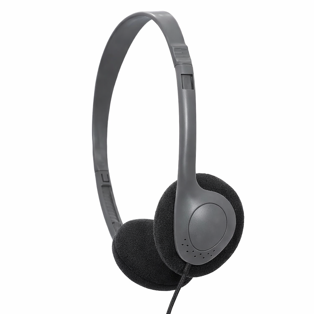 SoundLH Classroom Headphones Black On-Ear, Foam Cushions 25 pack