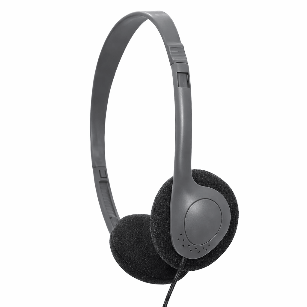 Close-up of SoundLH foam ear cushions on headphones