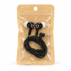 Earbud en ángulo con punta de silicona 50 Pack