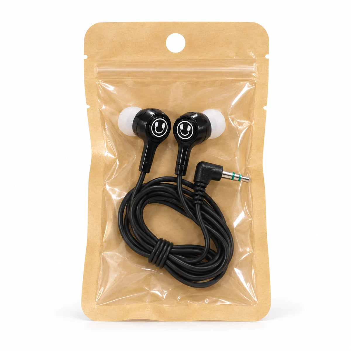 SoundLH 50-Pack Student Earbuds Angled Fit with Silicone Tips
